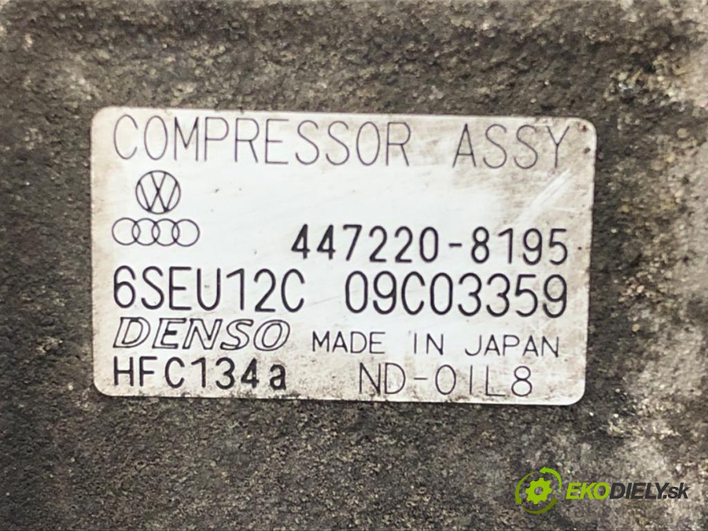 AUDI A2 (8Z0) 2000 - 2005    1.4 55 kW [75 KM] benzyna 2000 - 2005  Kompresor klimatizácie 447220-8195 (Kompresor klimatizácie)