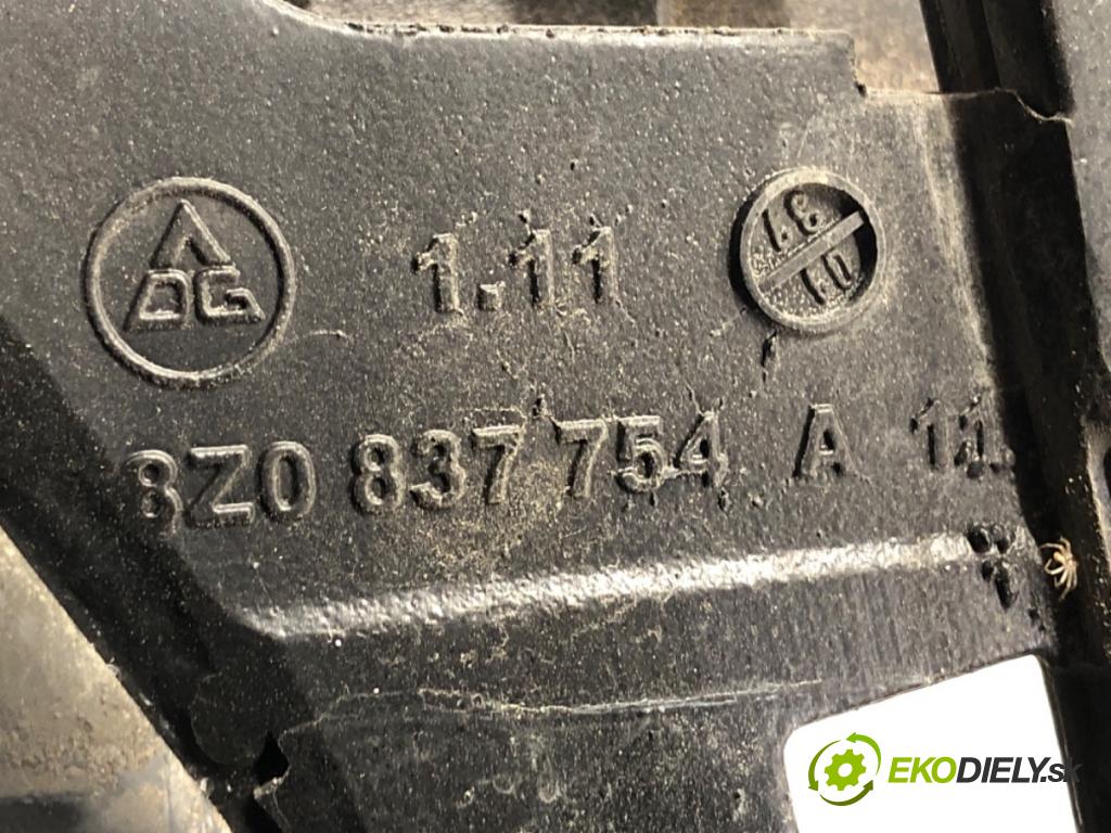 AUDI A2 (8Z0) 2000 - 2005    1.4 55 kW [75 KM] benzyna 2000 - 2005  mechanismus okna pravý přední část 8Z1959801