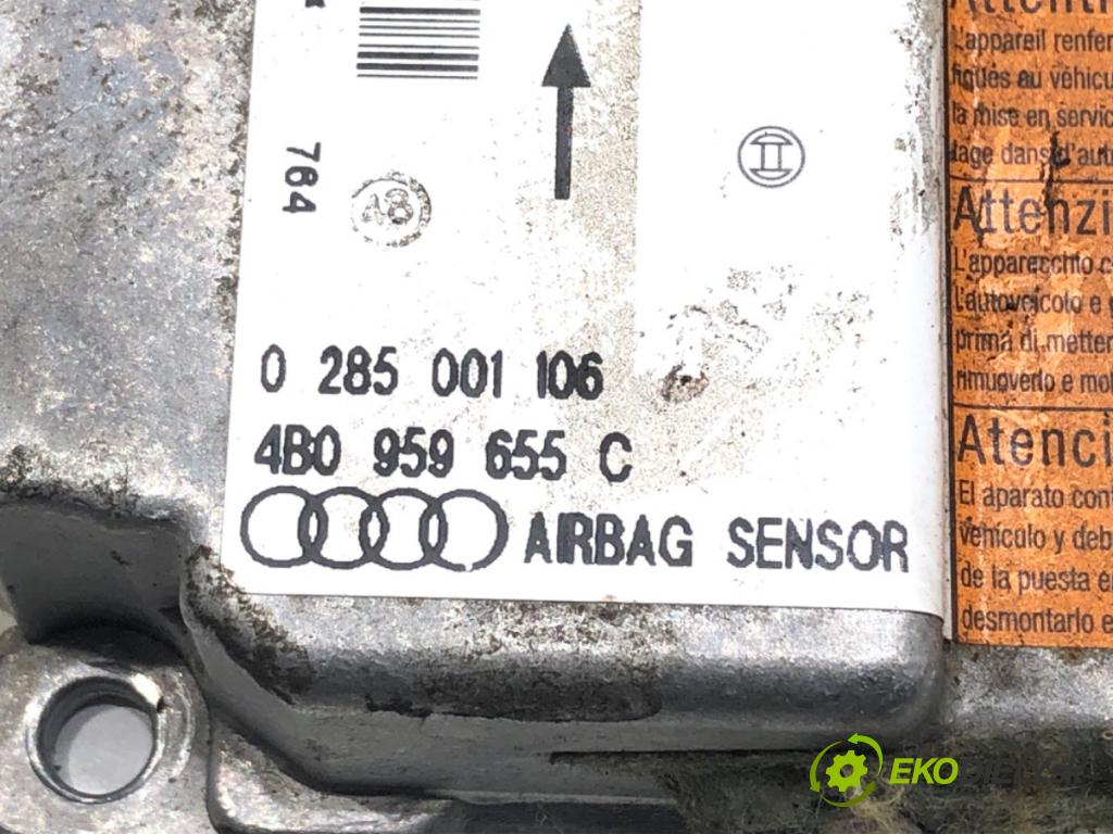 AUDI A6 C5 (4B2) 1997 - 2005    2.4 121 kW [165 KM] benzyna 1997 - 2005  senzor airbag 0285001106 4B0959655C (Snímač)