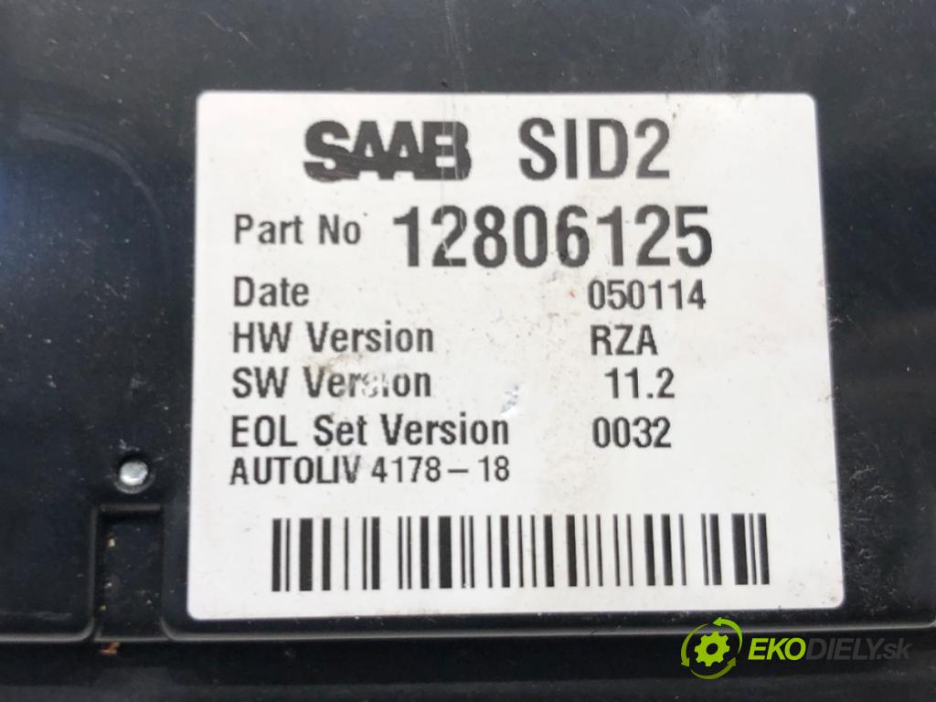 SAAB 9-5 Kombi (YS3E) 1998 - 2009    2.3 Turbo 169 kW [230 KM] benzyna 1999 - 2001  Dislpej 12806125 (Prístrojové dosky, displeje)