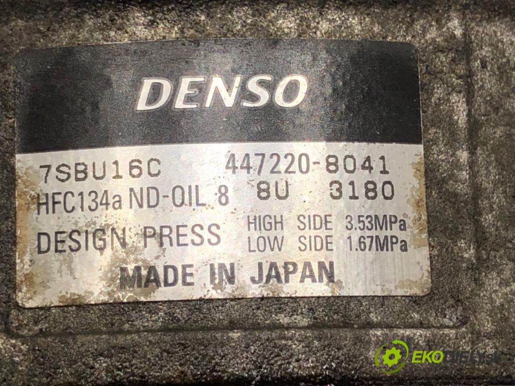 SAAB 9-5 Kombi (YS3E) 1998 - 2009    2.3 Turbo 169 kW [230 KM] benzyna 1999 - 2001  Kompresor klimatizácie 447220-8041 (Kompresory klimatizácie)
