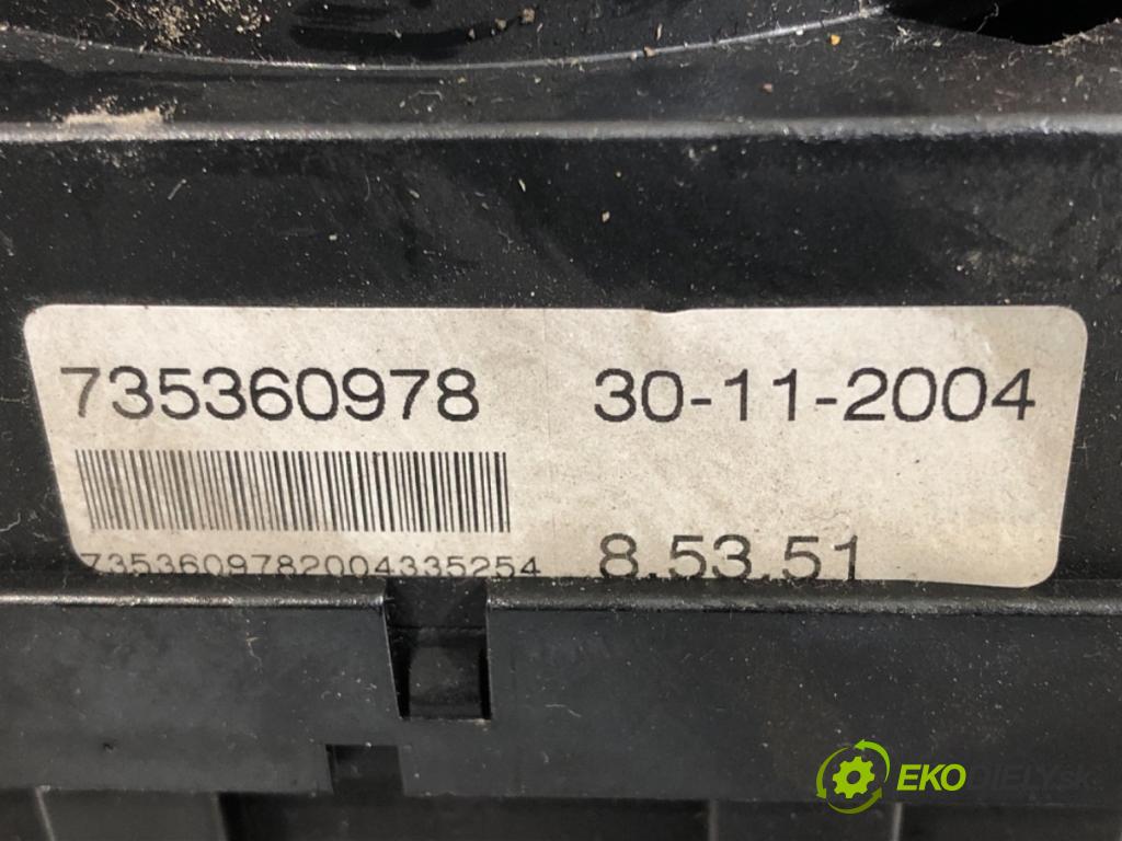 FIAT PANDA (169_) 2003 - 2022    1.1 (169.AXA1A) 40 kW [54 KM] benzyna 2003 - 2022  Prepínač kombinovaný 735360978 (Prepínač/spínač/tlačidlo a ovládač kúrenia)