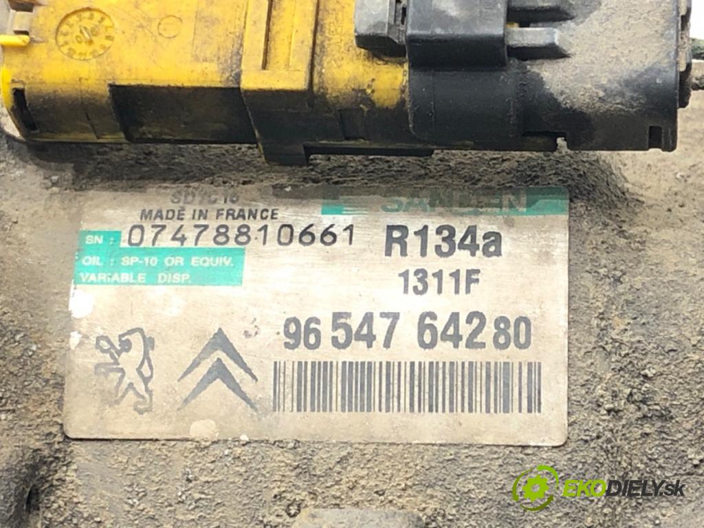 PEUGEOT 407 SW (6E_) 2004 - 2011    2.0 HDi 135 100 kW [136 KM] olej napędowy 2004 - 2010  kompresor klimatizace 9654764280 (Kompresory)