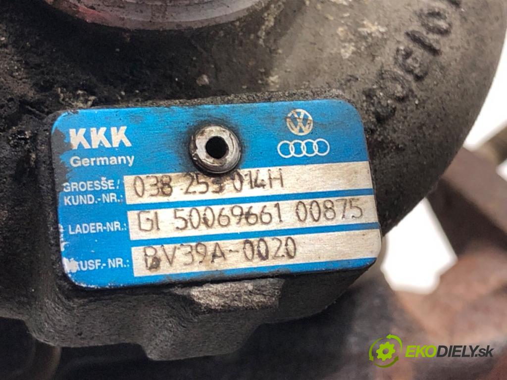 VW TRANSPORTER V Autobus (7HB, 7HJ, 7EB, 7EJ) 2003 - 2015    1.9 TDI 77 kW [105 KM] olej napędowy 2003 - 2009  turbo 038253014H (Turbodúchadla (kompletní))