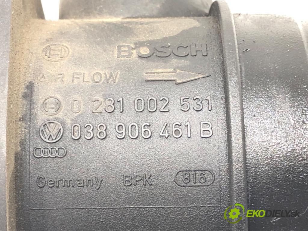 VW TRANSPORTER V Autobus (7HB, 7HJ, 7EB, 7EJ) 2003 - 2015    1.9 TDI 77 kW [105 KM] olej napędowy 2003 - 2009  Váha vzduchu 0281002531 038906461B (Váhy vzduchu)