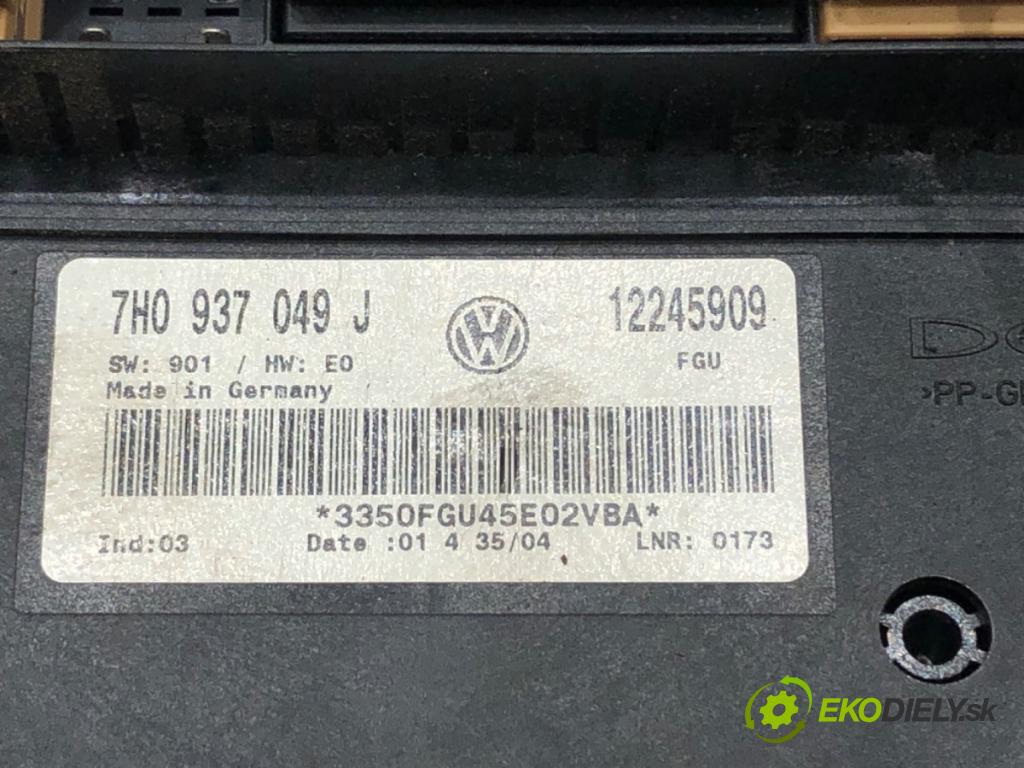 VW TRANSPORTER V Autobus (7HB, 7HJ, 7EB, 7EJ) 2003 - 2015    1.9 TDI 77 kW [105 KM] olej napędowy 2003 - 2009  Modul komfortu 7H0937049J (Moduly komfortu)