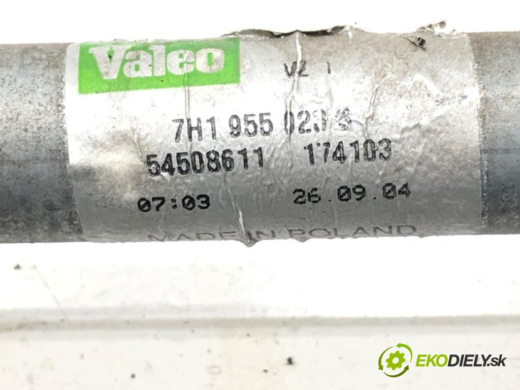 VW TRANSPORTER V Autobus (7HB, 7HJ, 7EB, 7EJ) 2003 - 2015    1.9 TDI 77 kW [105 KM] olej napędowy 2003 - 2009  Mechanizmus stieračov predný 7H1955023B (Motorčeky stieračov predné)