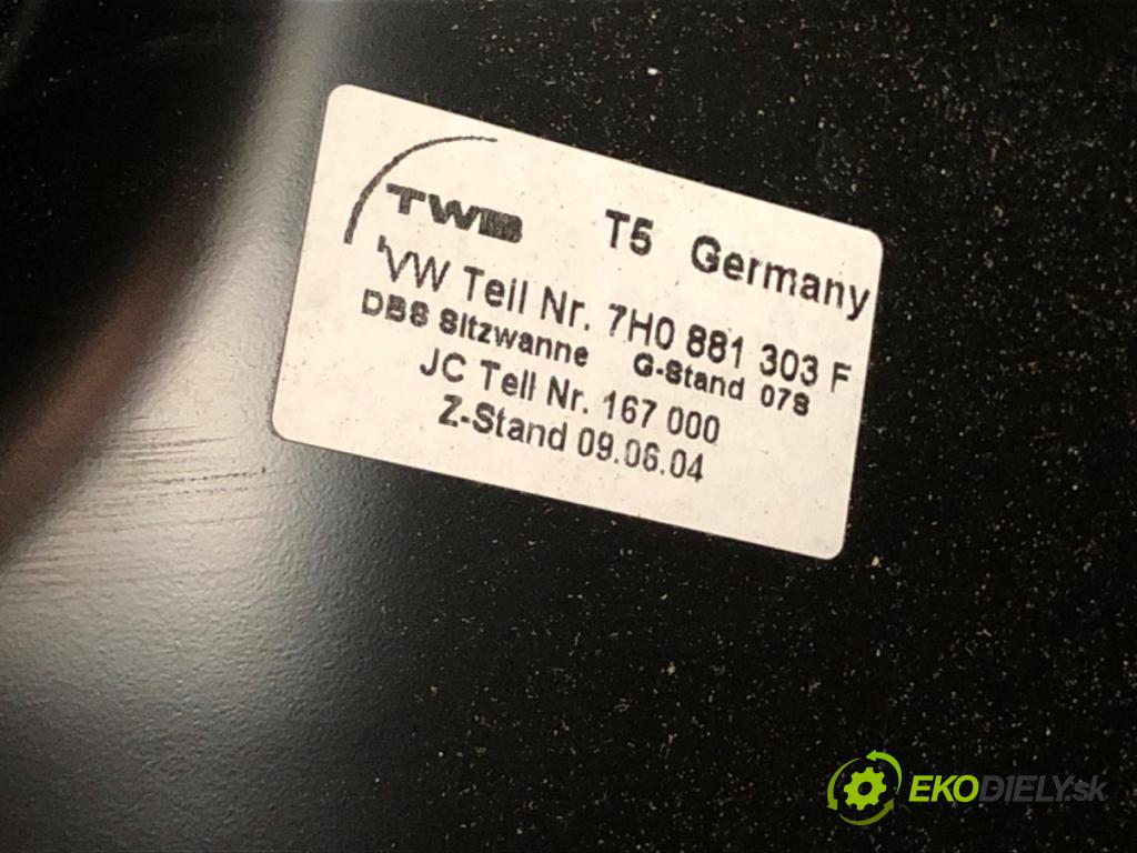 VW TRANSPORTER V Autobus (7HB, 7HJ, 7EB, 7EJ) 2003 - 2015    1.9 TDI 77 kW [105 KM] olej napędowy 2003 - 2009  Sedadlo pravy predný DVOJNÁSOBEK: