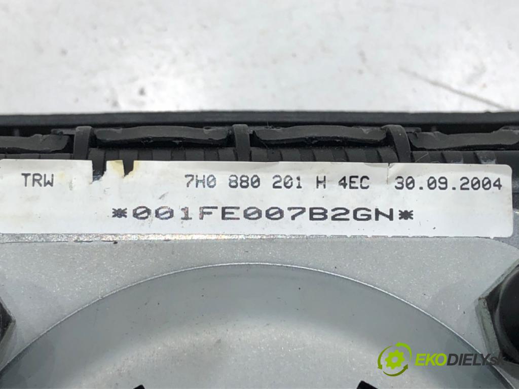 VW TRANSPORTER V Autobus (7HB, 7HJ, 7EB, 7EJ) 2003 - 2015    1.9 TDI 77 kW [105 KM] olej napędowy 2003 - 2009  AirBag volantu 7H0880201H (Airbagy)