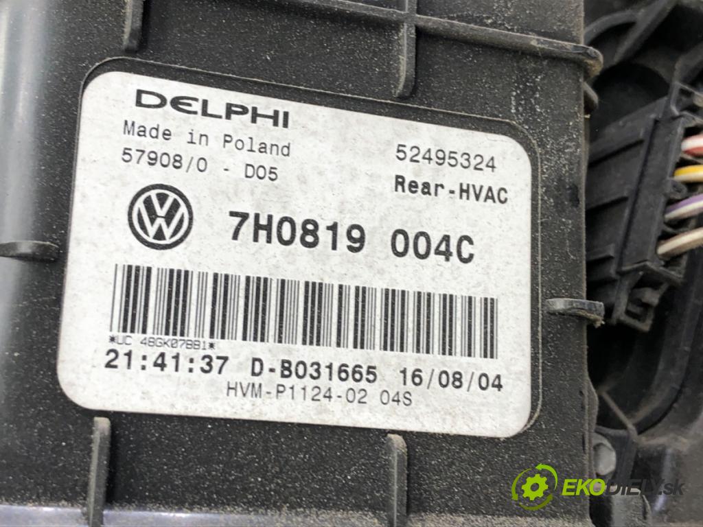 VW TRANSPORTER V Autobus (7HB, 7HJ, 7EB, 7EJ) 2003 - 2015    1.9 TDI 77 kW [105 KM] olej napędowy 2003 - 2009  Výhrevné teleso, radiátor kúrenia zad 7H0819004C