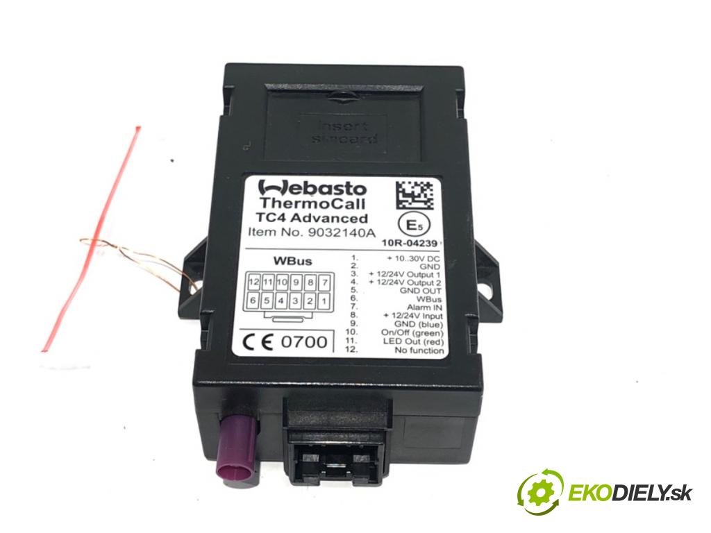 AUDI Q5 (8RB) 2008 - 2017    SQ5 TDI quattro 240 kW [326 KM] olej napędowy 2015 - 2017  Modul Riadiaca jednotka Webasto 9032140A (Ostatné)