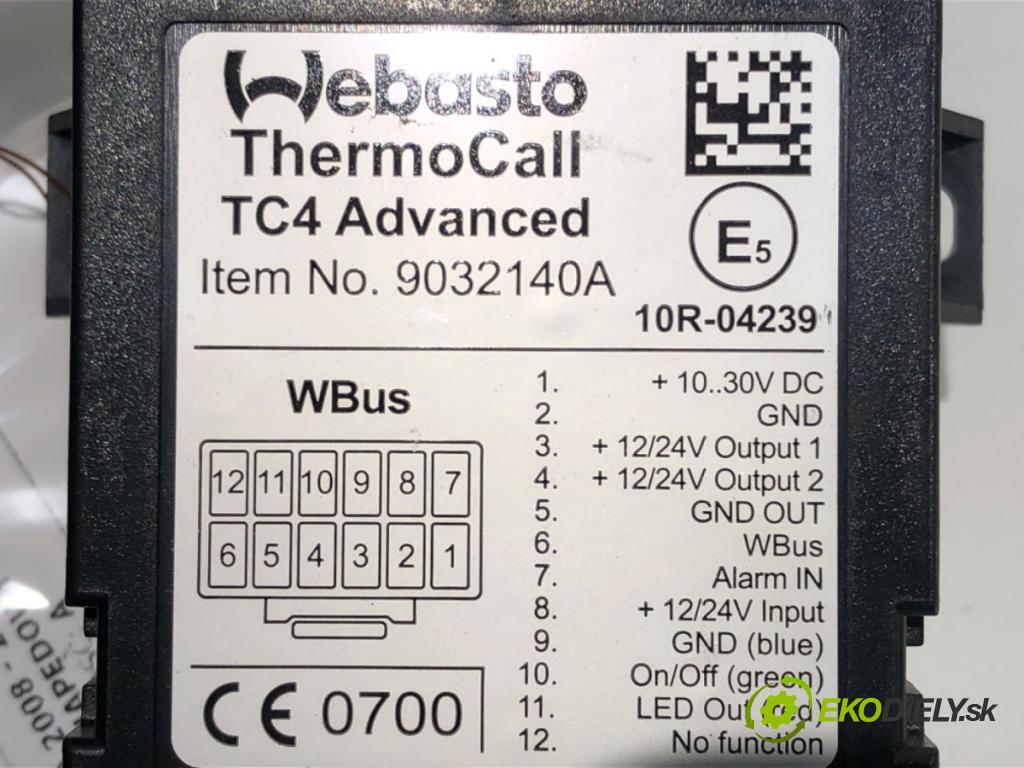 AUDI Q5 (8RB) 2008 - 2017    SQ5 TDI quattro 240 kW [326 KM] olej napędowy 2015 - 2017  Modul Riadiaca jednotka Webasto 9032140A (Ostatné)