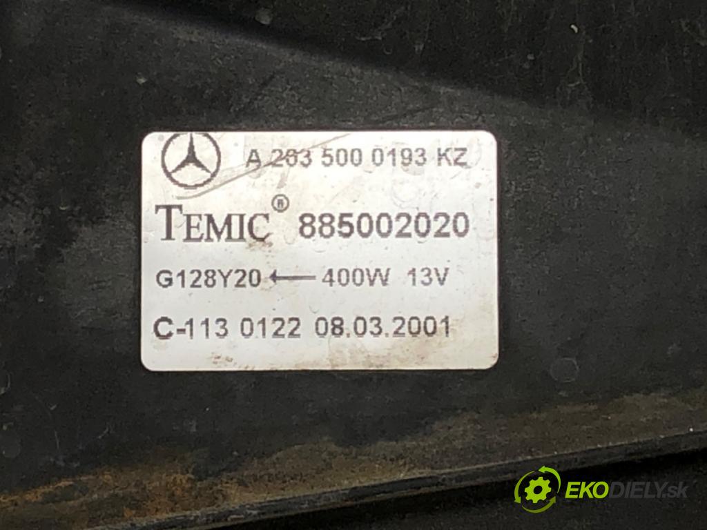 MERCEDES-BENZ KLASA C (W203) 2000 - 2007    C 200 Kompressor (203.042) 120 kW [163 KM] benzyna 2002 - 2007  ventilátor chladiče A2035000193 (Ventilátory)
