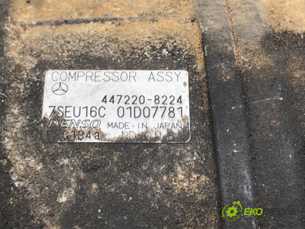 MERCEDES-BENZ KLASA C (W203) 2000 - 2007    C 200 Kompressor (203.042) 120 kW [163 KM] benzyna 2002 - 2007  Kompresor klimatizácie 447220-8224 (Kompresor klimatizácie)