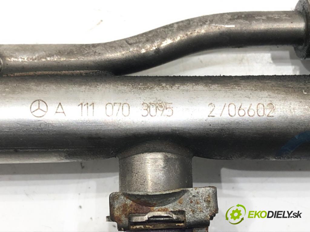 MERCEDES-BENZ KLASA C (W203) 2000 - 2007    C 200 Kompressor (203.042) 120 kW [163 KM] benzyna 2002 - 2007  Lišta vstrekovacia A1110703095 (Vstrekovacie lišty)