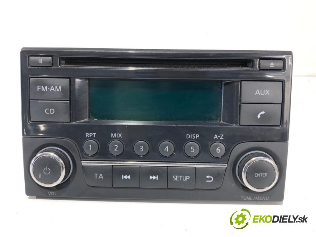 NISSAN QASHQAI / QASHQAI +2 I (J10, NJ10, JJ10E) 2006 - 2014    2.0 dCi 110 kW [150 KM] olej napędowy 2007 - 2013  RADIO 28185BH30A (Audio zariadenie)