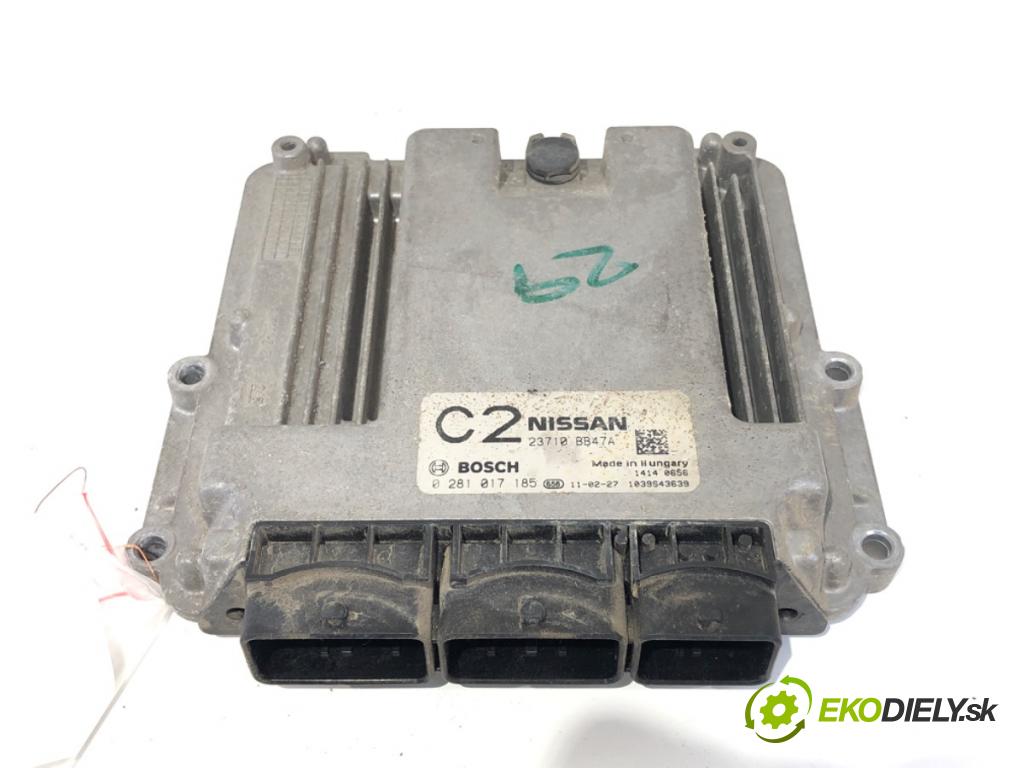 NISSAN QASHQAI / QASHQAI +2 I (J10, NJ10, JJ10E) 2006 - 2014    2.0 dCi 110 kW [150 KM] olej napędowy 2007 - 2013  riadiaca jednotka Motor 23710BB47A (Riadiaca jednotka)