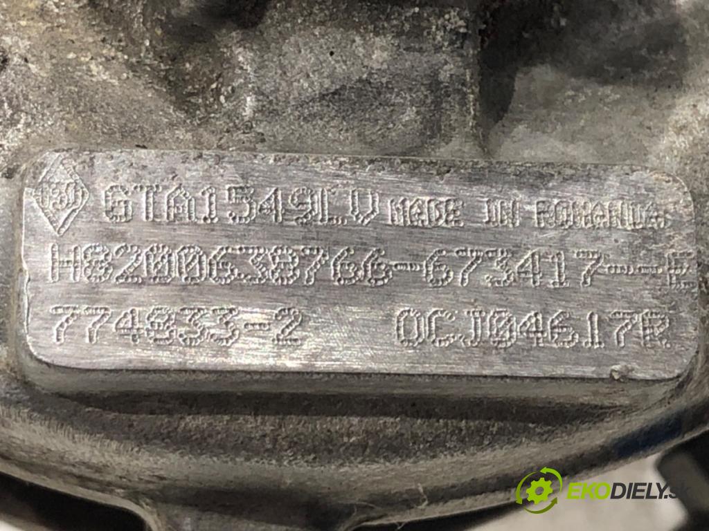 NISSAN QASHQAI / QASHQAI +2 I (J10, NJ10, JJ10E) 2006 - 2014    2.0 dCi 110 kW [150 KM] olej napędowy 2007 - 2013  turbo H8200638766 (Turbodúchadla (kompletní))