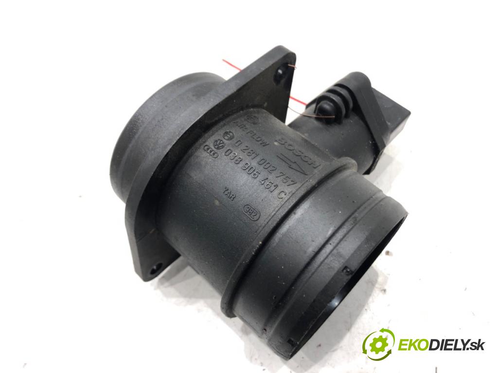 VW GOLF IV Variant (1J5) 1999 - 2006    1.9 TDI 66 kW [90 KM] olej napędowy 1999 - 2006  Váha vzduchu 038906461C 0281002757 (Váhy vzduchu)