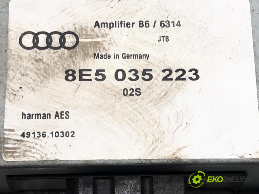 AUDI A4 B6 (8E2) 2000 - 2005    2.0 96 kW [130 KM] benzyna 2000 - 2004  Zosilňovač 8E5035223 (Zosilňovače)
