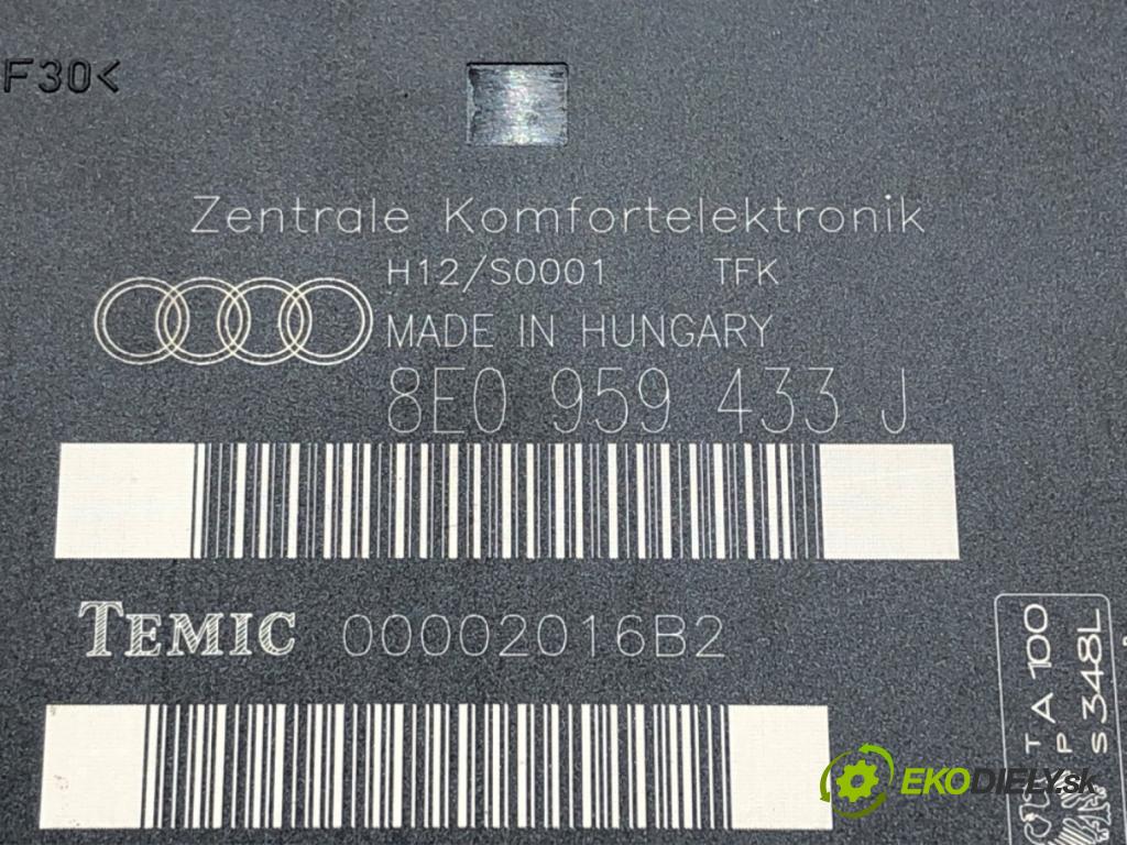 AUDI A4 B6 (8E2) 2000 - 2005    2.0 96 kW [130 KM] benzyna 2000 - 2004  Modul komfortu 8E0959433J (Moduly komfortu)