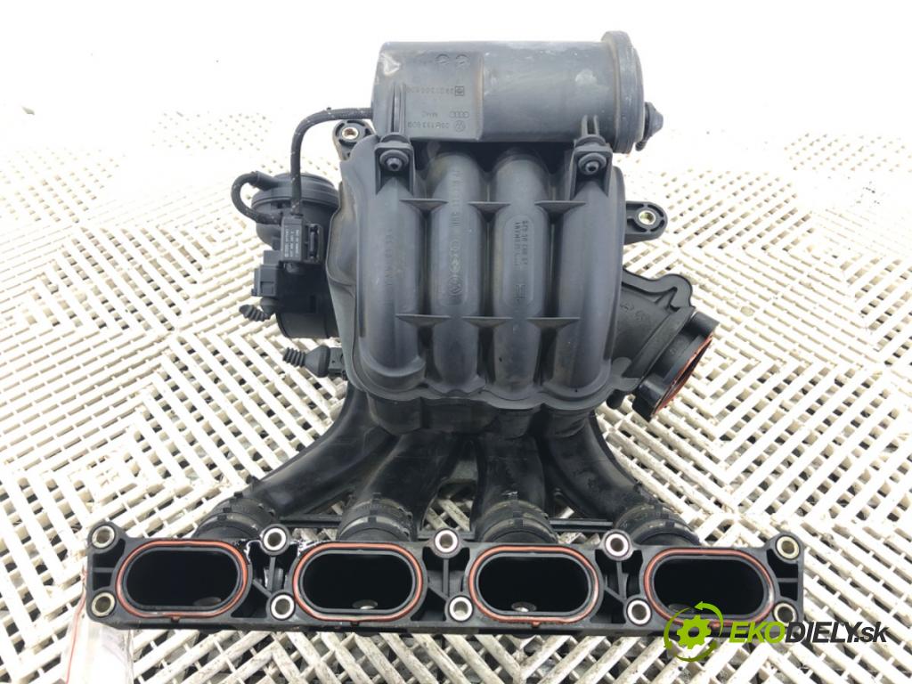 AUDI A4 B6 (8E2) 2000 - 2005    2.0 96 kW [130 KM] benzyna 2000 - 2004  Potrubie sacie, sanie 06B133909 (Sacie potrubia)