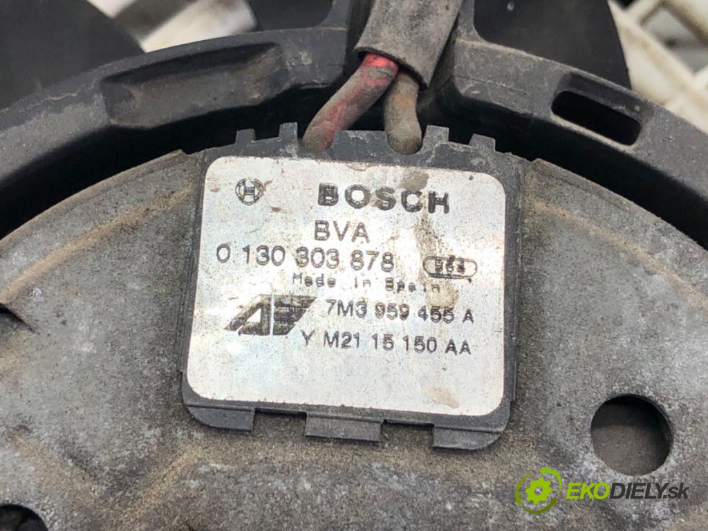 VW SHARAN (7M8, 7M9, 7M6) 1995 - 2010    1.9 TDI 85 kW [115 KM] olej napędowy 2000 - 2010  Ventilátor chladiča 7M3959455A (Ventilátory)