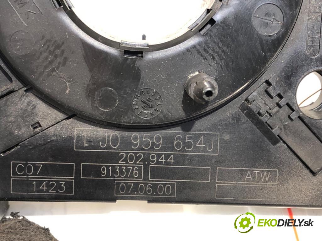 VW SHARAN (7M8, 7M9, 7M6) 1995 - 2010    1.9 TDI 85 kW [115 KM] olej napędowy 2000 - 2010  Krúžok, slimák airbag 1J0959654J (Airbag)
