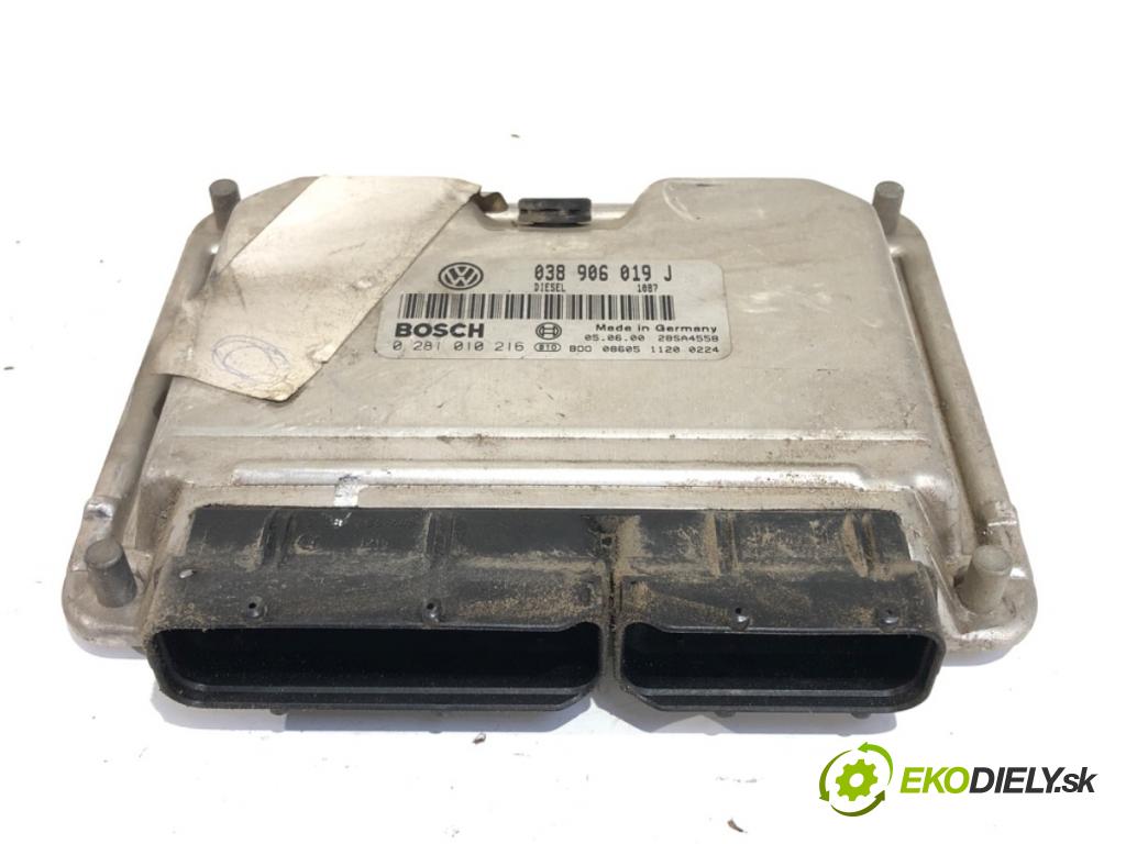 VW SHARAN (7M8, 7M9, 7M6) 1995 - 2010    1.9 TDI 85 kW [115 KM] olej napędowy 2000 - 2010  riadiaca jednotka Motor 038906019J (Riadiaca jednotka)