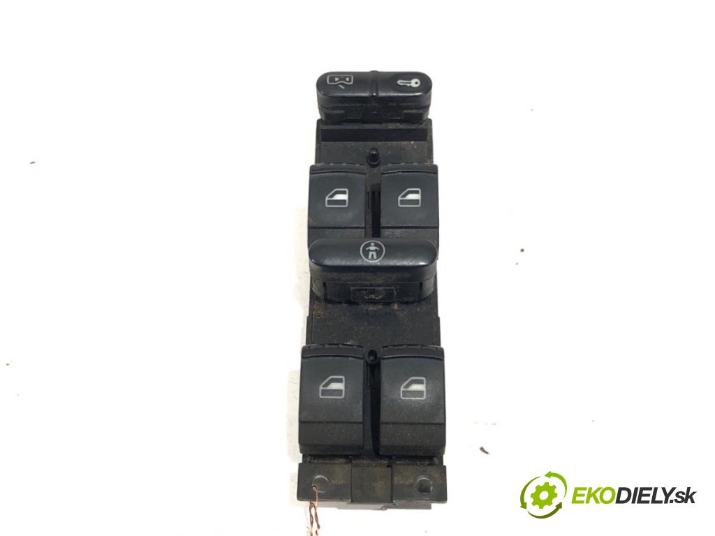 VW SHARAN (7M8, 7M9, 7M6) 1995 - 2010    1.9 TDI 85 kW [115 KM] olej napędowy 2000 - 2010  Prepínač okien 7M3959857B (Prepínač/spínač/tlačidlo a ovládač kúrenia)