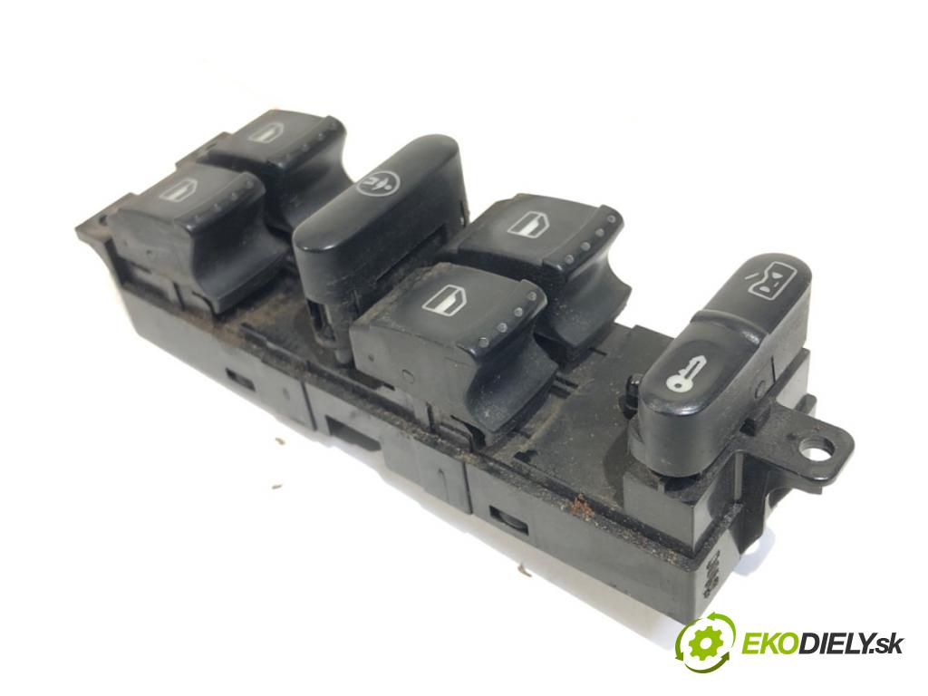 VW SHARAN (7M8, 7M9, 7M6) 1995 - 2010    1.9 TDI 85 kW [115 KM] olej napędowy 2000 - 2010  Prepínač okien 7M3959857B (Prepínač/spínač/tlačidlo a ovládač kúrenia)