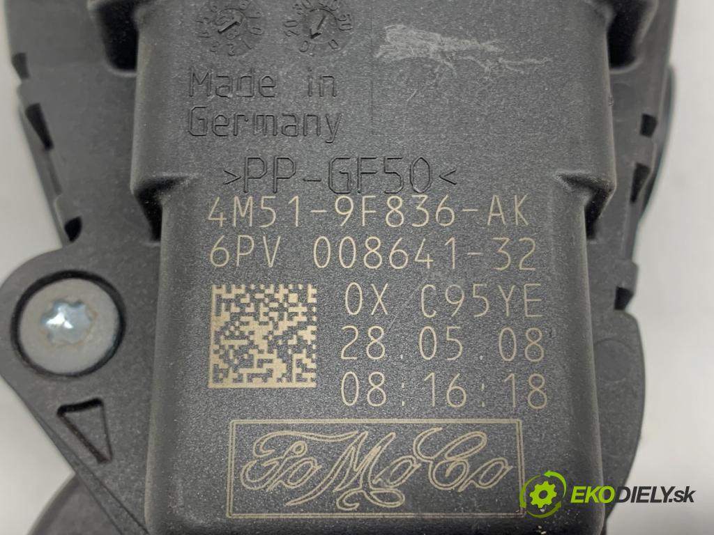 FORD FOCUS II (DA_, HCP, DP) 2004 - 2013    1.8 TDCi 85 kW [115 KM] olej napędowy 2005 - 2012  Potenciometer plynu 4M51-9F836-AK (Pedále)