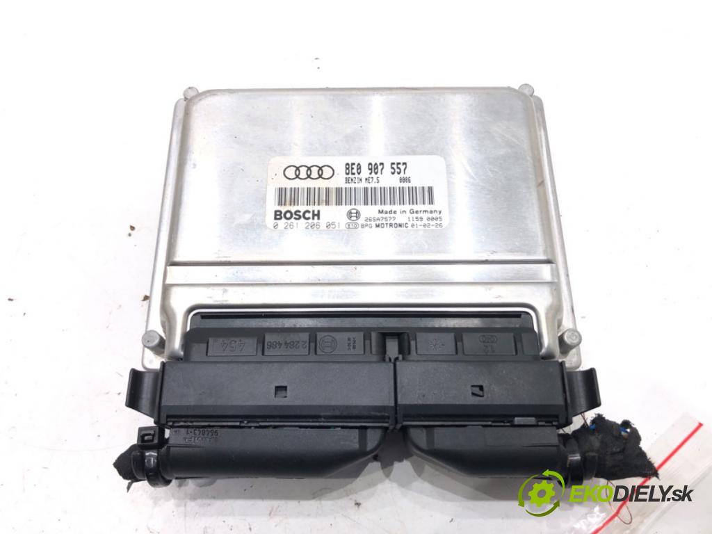 AUDI A4 B6 (8E2) 2000 - 2005    2.0 96 kW [130 KM] benzyna 2000 - 2004  riadiaca jednotka Motor 8E0907557 (Riadiace jednotky)