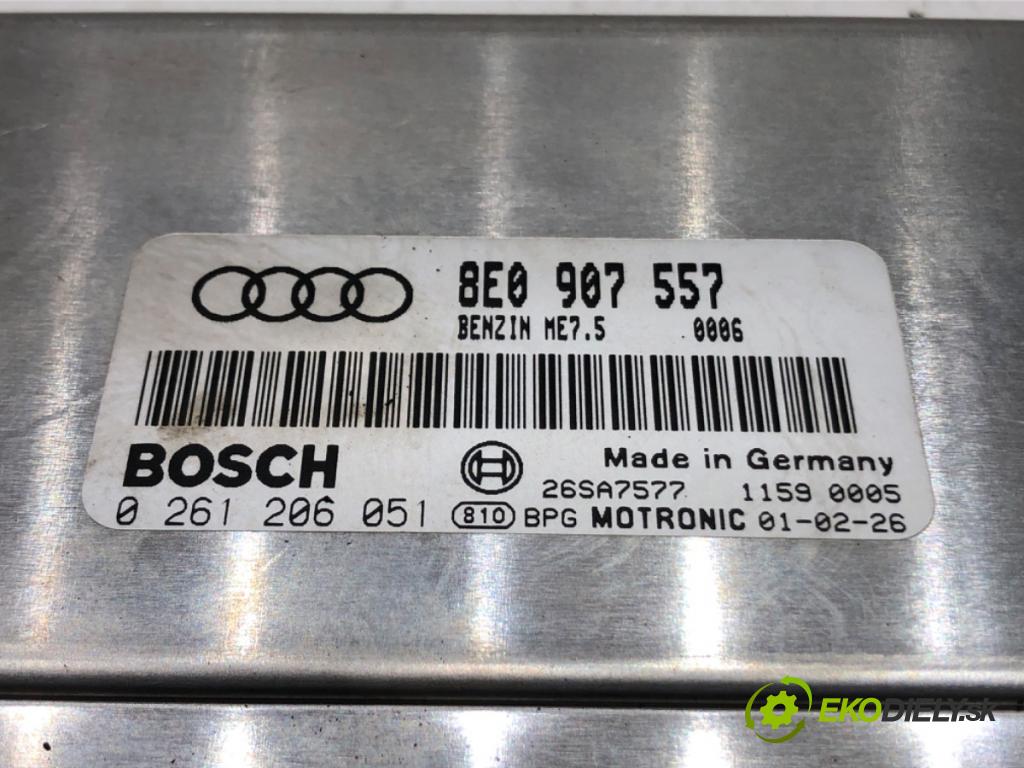 AUDI A4 B6 (8E2) 2000 - 2005    2.0 96 kW [130 KM] benzyna 2000 - 2004  riadiaca jednotka Motor 8E0907557 (Riadiace jednotky)