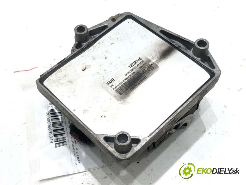 OPEL ASTRA H (A04) 2004 - 2014    1.6 (L48) 77 kW [105 KM] benzyna 2004 - 2010  riadiaca jednotka Motor 12230740 (Riadiace jednotky)