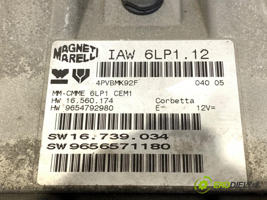 PEUGEOT 407 SW (6E_) 2004 - 2011    2.0 100 kW [136 KM] benzyna 2004 - 2005  riadiaca jednotka Motor IAW6LP1.12 9656571180 (Riadiaca jednotka)