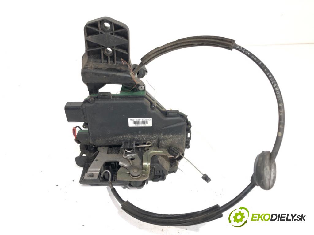 VW PASSAT B5.5 (3B3) 2000 - 2005    1.9 TDI 74 kW [101 KM] olej napędowy 2000 - 2005  zámok dveře levý přední část 3B1837015Q