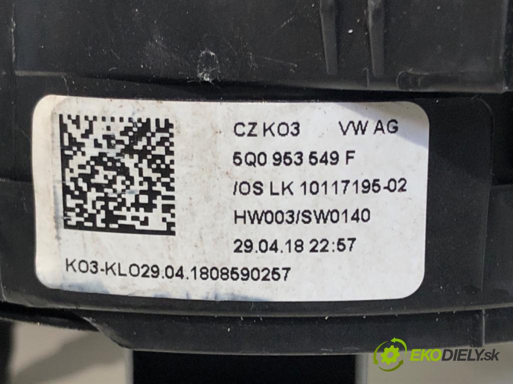 SKODA OCTAVIA III (5E3, NL3, NR3) 2012 - 2022    1.6 TDI 66 kW [90 KM] olej napędowy 2012 - 2022  Krúžok, slimák airbag 5Q0953549F (Airbag)