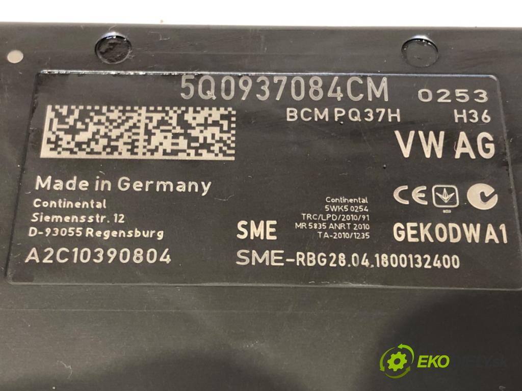 SKODA OCTAVIA III (5E3, NL3, NR3) 2012 - 2022    1.6 TDI 66 kW [90 KM] olej napędowy 2012 - 2022  Modul komfortu 5Q0937084CM (Modul komfortu)