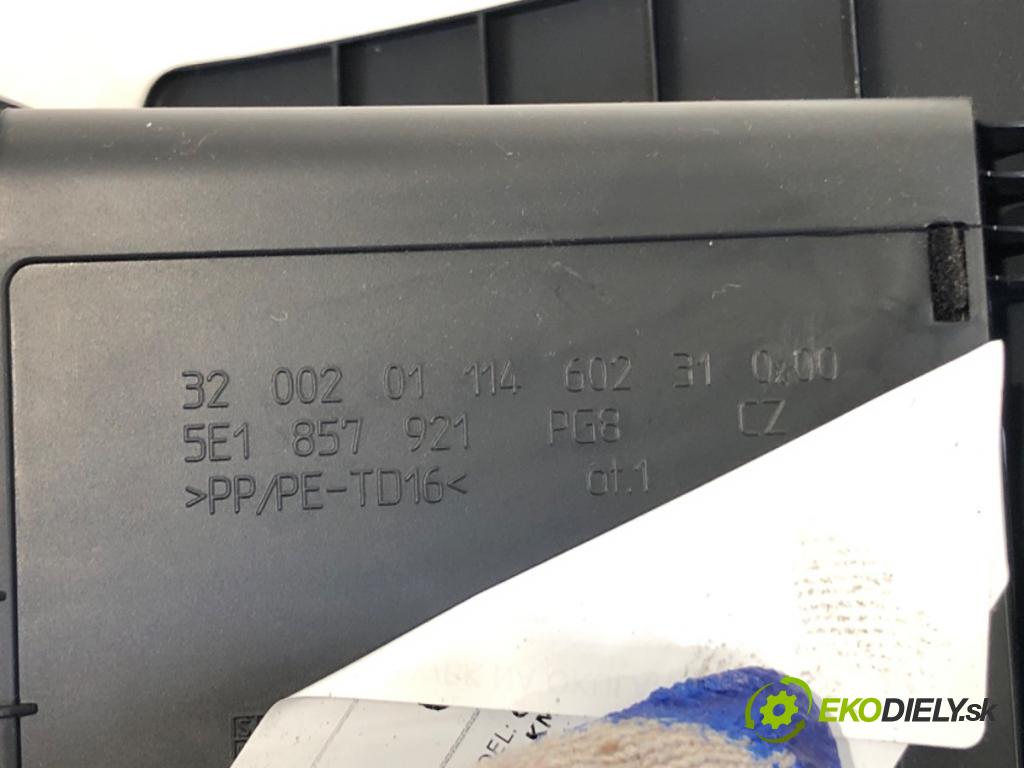 SKODA OCTAVIA III (5E3, NL3, NR3) 2012 - 2022    1.6 TDI 66 kW [90 KM] olej napędowy 2012 - 2022  Priehradka, kastlík na skla 5E1857921
