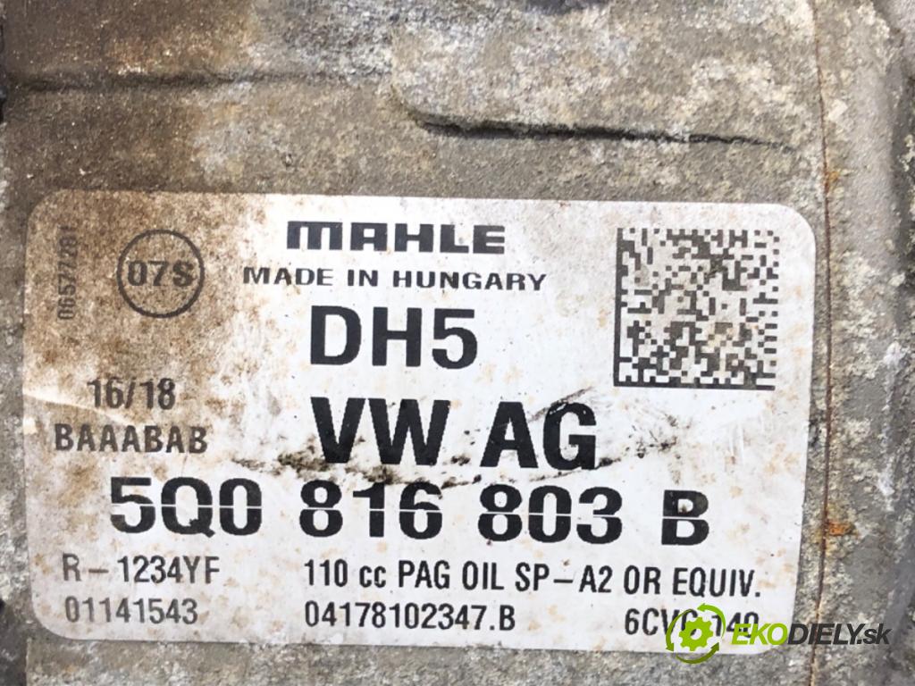 SKODA OCTAVIA III (5E3, NL3, NR3) 2012 - 2022    1.6 TDI 66 kW [90 KM] olej napędowy 2012 - 2022  Kompresor klimatizácie 5Q0816803B (Kompresor klimatizácie)