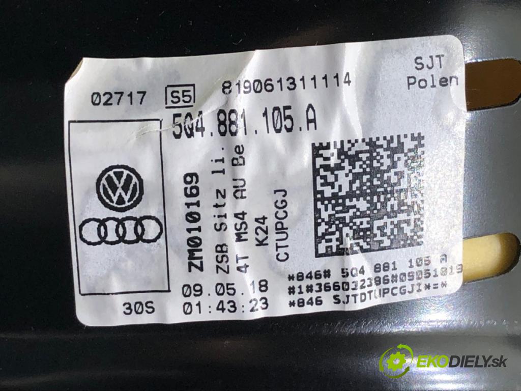 SKODA OCTAVIA III (5E3, NL3, NR3) 2012 - 2022    1.6 TDI 66 kW [90 KM] olej napędowy 2012 - 2022  Sedadlo ľavy predný