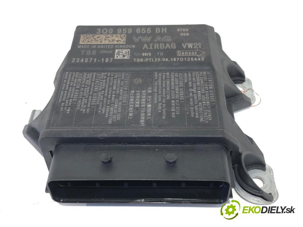 SKODA OCTAVIA III (5E3, NL3, NR3) 2012 - 2022    1.6 TDI 66 kW [90 KM] olej napędowy 2012 - 2022  senzor airbag 3Q0959655BH (Snímač)