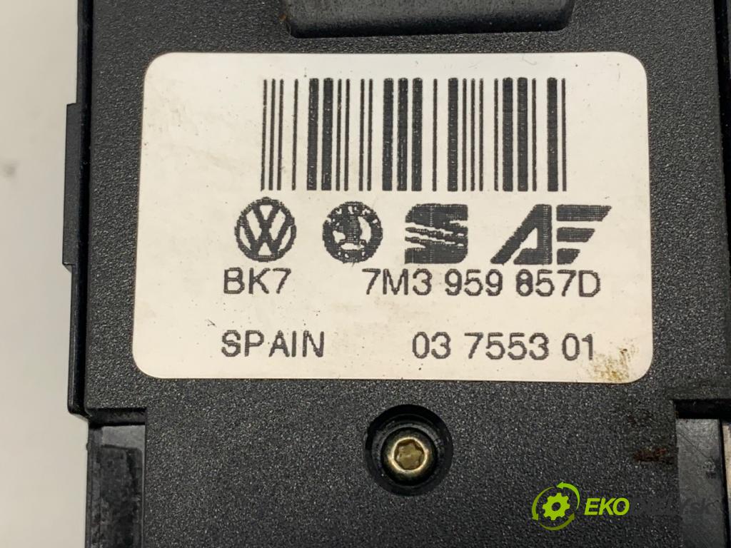 VW SHARAN (7M8, 7M9, 7M6) 1995 - 2010    1.8 T 20V 110 kW [150 KM] benzyna 1997 - 2010  Prepínač okien 7M3959857D (Prepínače, spínače, tlačidlá a ovládače kúrenia)
