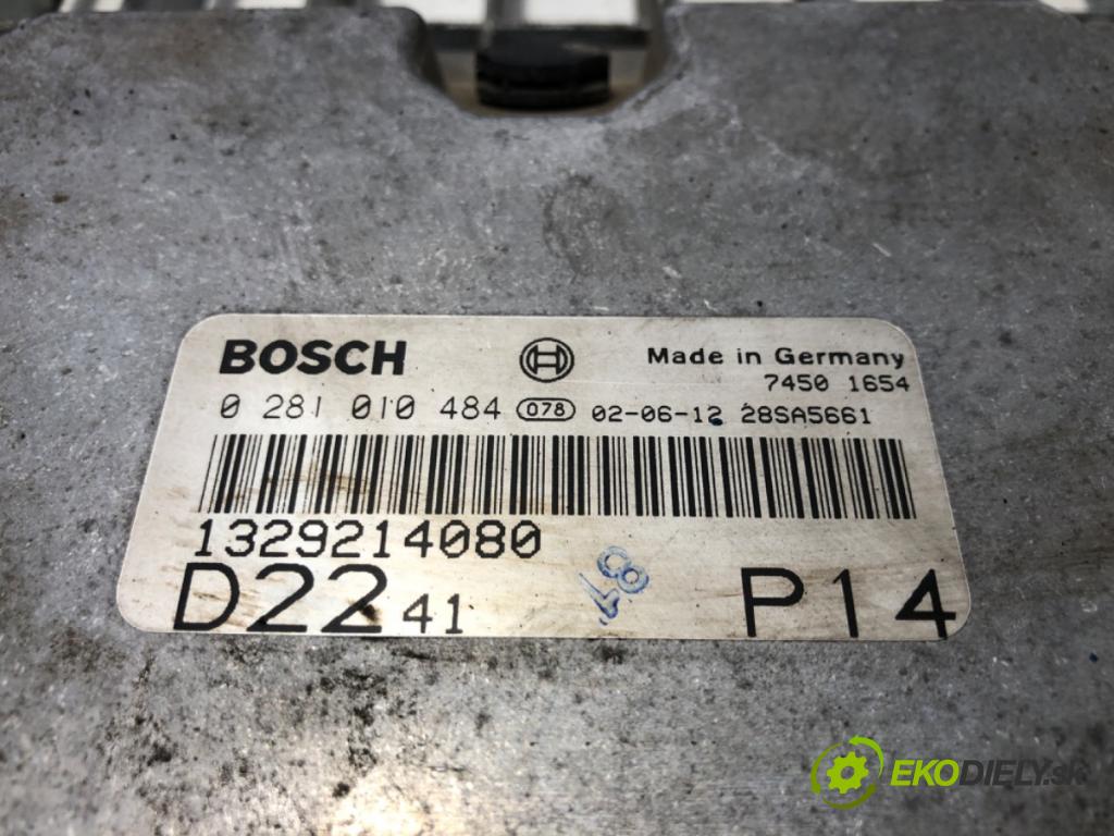 PEUGEOT BOXER Autobus (244, Z_) 2001 - 2022    2.2 HDi 74 kW [101 KM] olej napędowy 2002 - 2022  riadiaca jednotka Motor 0281010484 1329214080 (Riadiace jednotky)