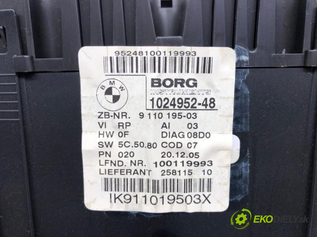 BMW 1 (E87) 2003 - 2013    118 d 90 kW [122 KM] olej napędowy 2004 - 2007  Prístrojovka 1024952 (Prístrojové dosky, displeje)
