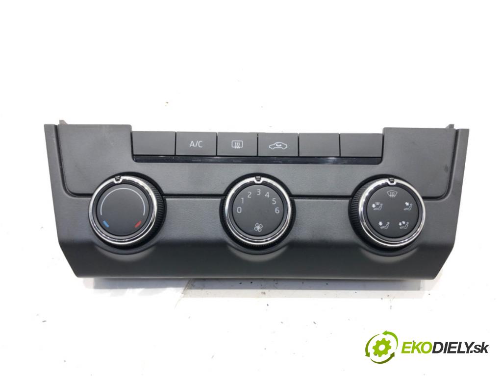 SKODA OCTAVIA III (5E3, NL3, NR3) 2012 - 2022    1.6 TDI 66 kW [90 KM] olej napędowy 2012 - 2022  Panel ovládania kúrenia 5E0820047R (Prepínače, spínače, tlačidlá a ovládače kúrenia)