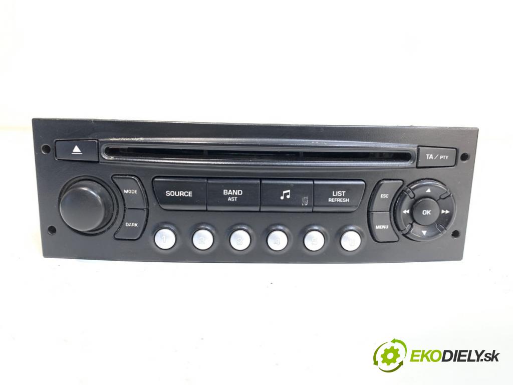 CITROEN C4 coupe (LA_) 2004 - 2013    1.6 HDi 66 kW [90 KM] olej napędowy 2004 - 2011  RADIO 7645137393 (Audio zariadenie)