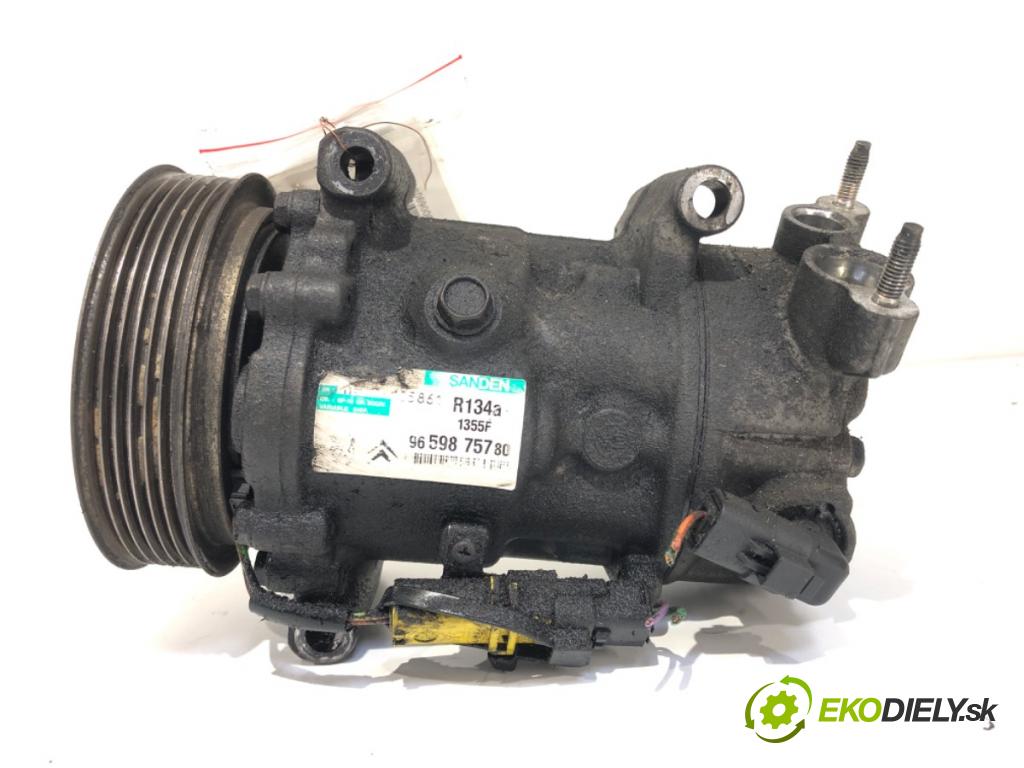 CITROEN C4 coupe (LA_) 2004 - 2013    1.6 HDi 66 kW [90 KM] olej napędowy 2004 - 2011  Kompresor klimatizácie 9659875780 (Kompresor klimatizácie)
