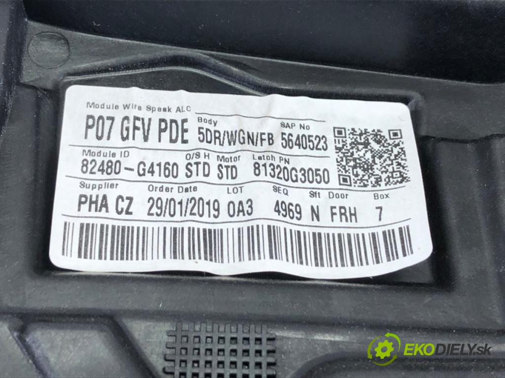 HYUNDAI i30 (PDE, PD, PDEN) 2016 - 2022    1.4 MPI 74 kW [100 KM] benzyna 2016 - 2022  mechanismus okna pravý přední část 82460-G3000